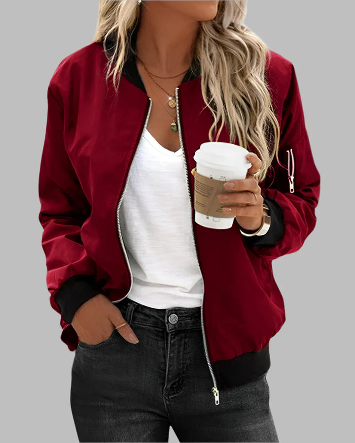Chaqueta bomber clásica de mujer