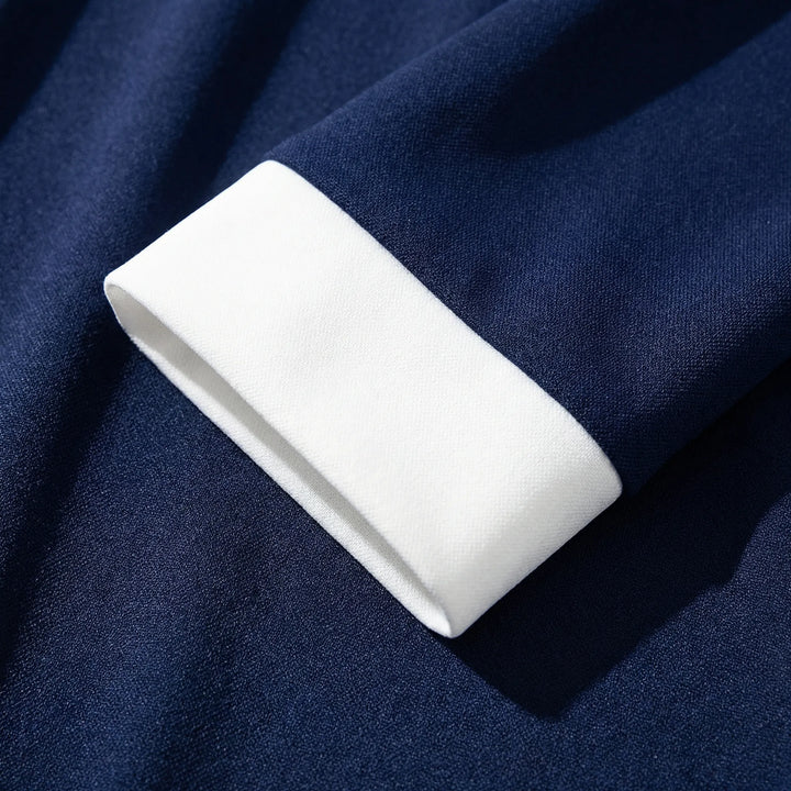 Classiven - Mini abito a maniche lunghe con blocchi di colore