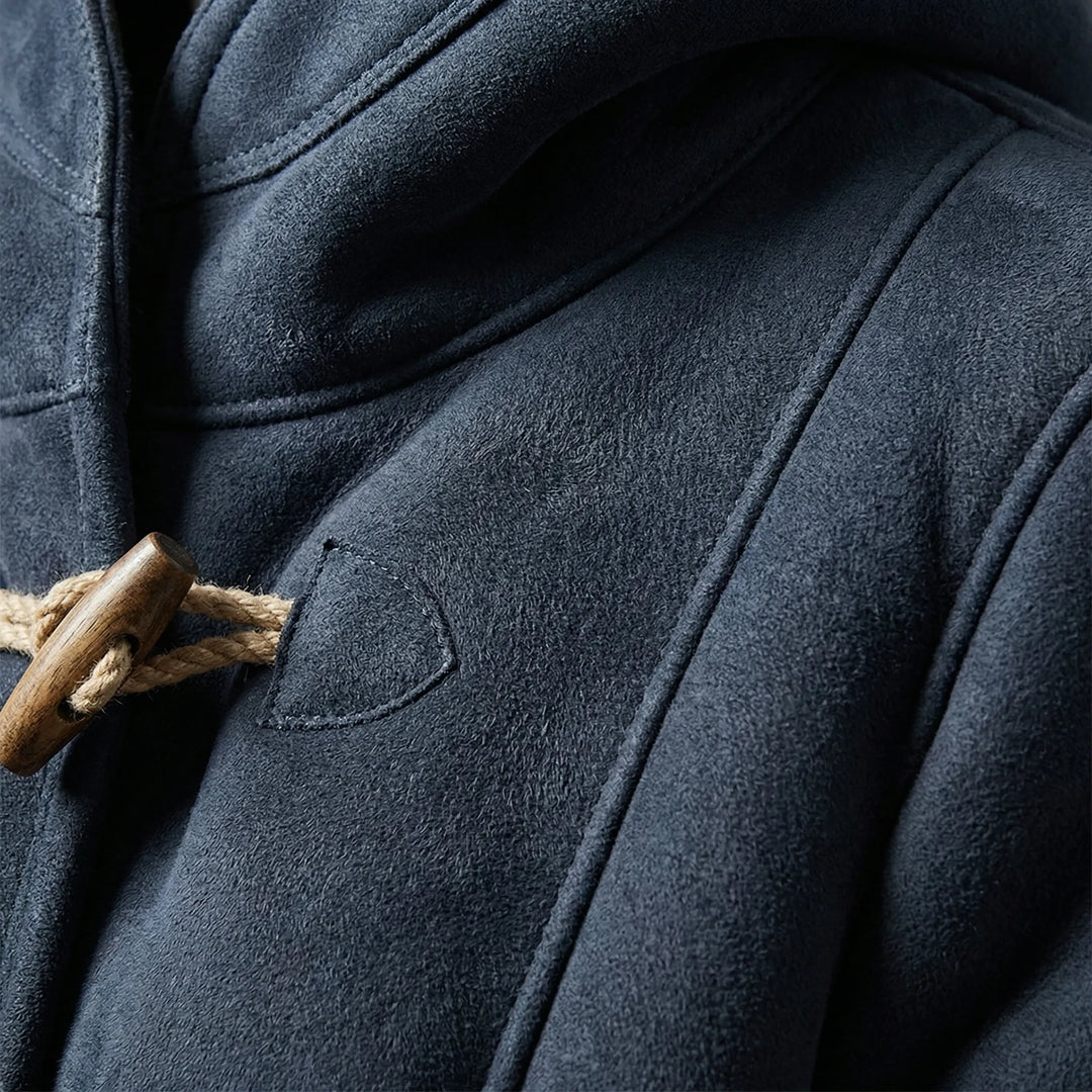 Colvara - Cappotto di media lunghezza con cappuccio e chiusura a coulisse