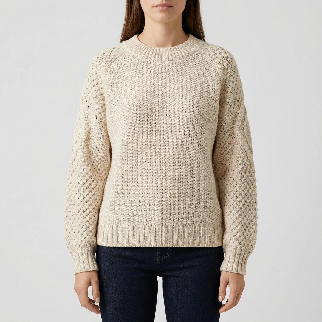 Cozlette - Pullover a girocollo in maglia morbida