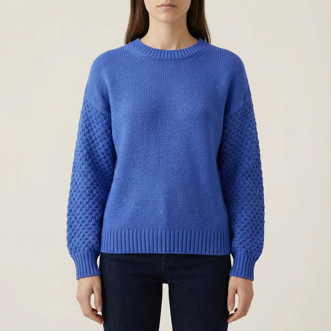 Cozlette - Pullover a girocollo in maglia morbida