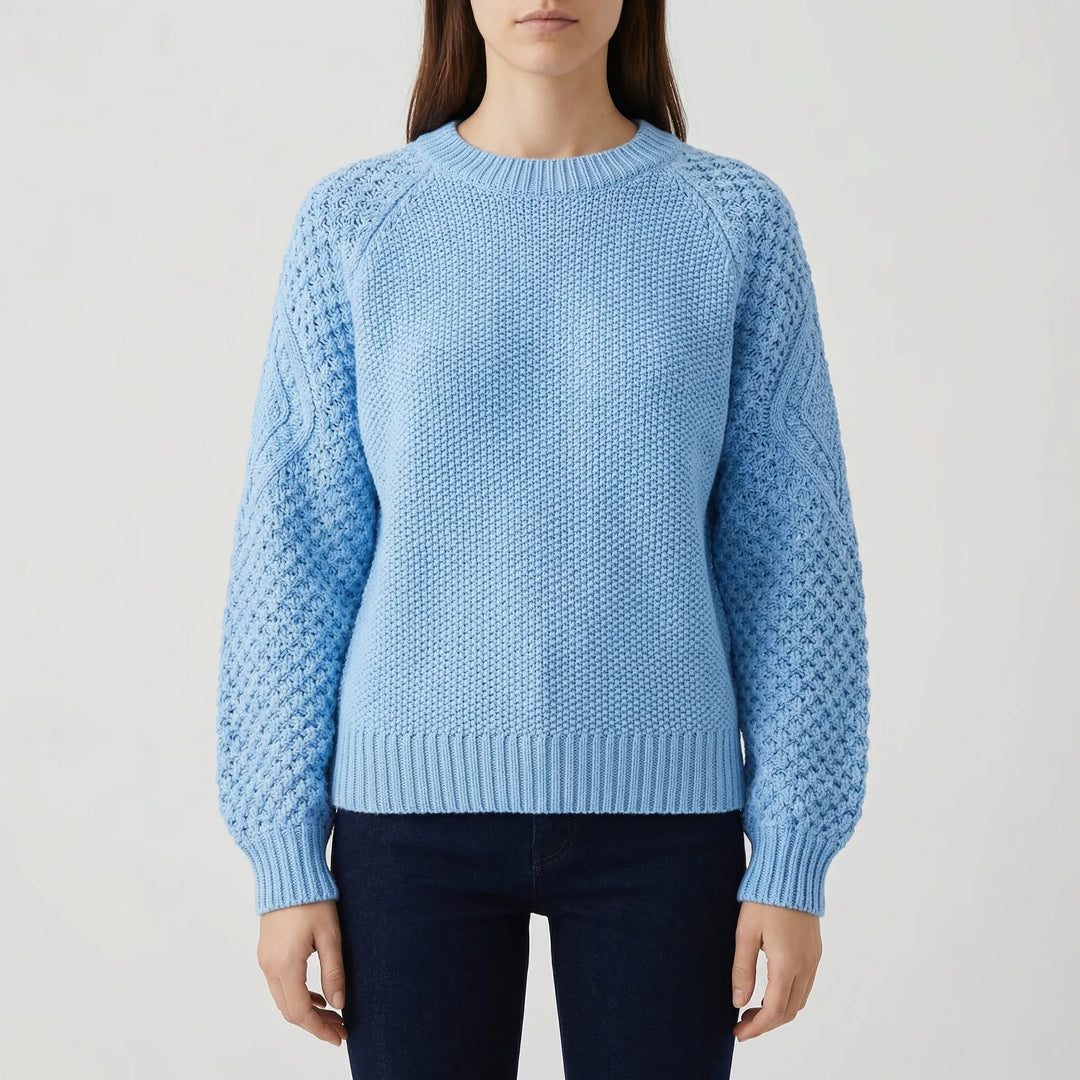 Cozlette - Pullover a girocollo in maglia morbida