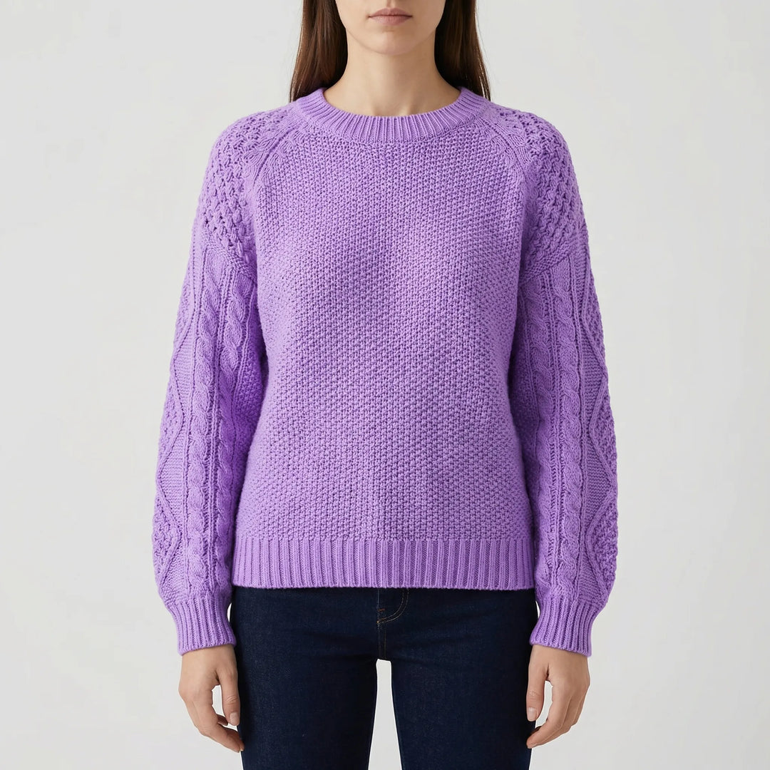 Cozlette - Pullover a girocollo in maglia morbida