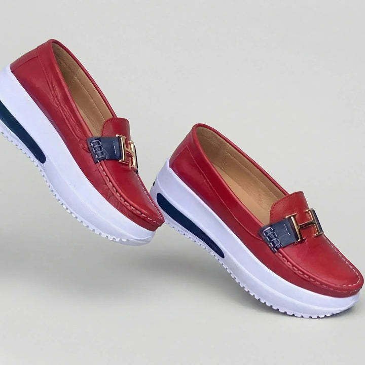Cushova - Mocassini con plateau da donna