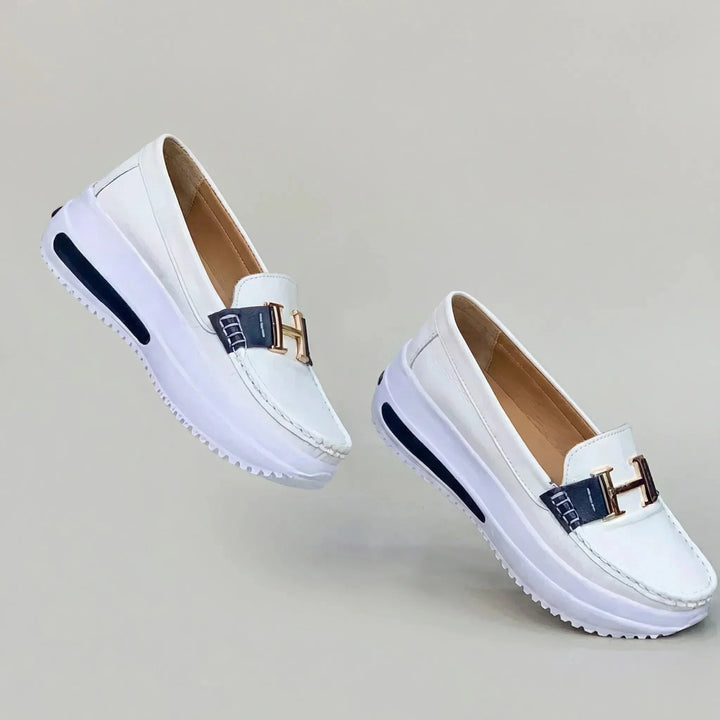 Cushova - Mocassini con plateau da donna