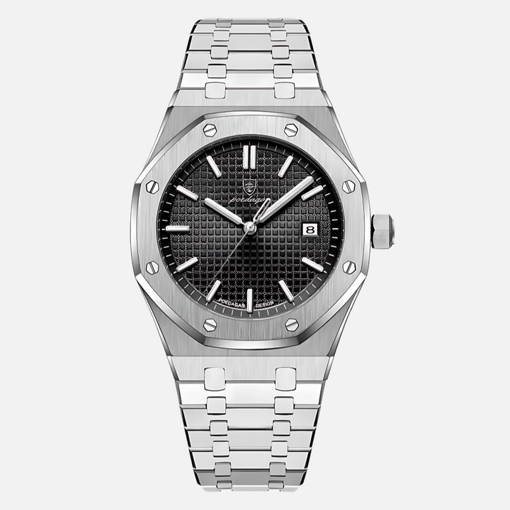 Elegante orologio da uomo in acciaio inossidabile