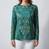 Blusa a Maniche Lunghe Stampata per Donne