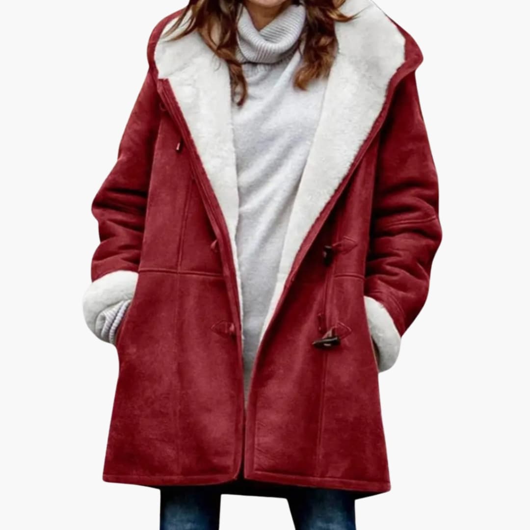 Cappotto con Cappuccio da Donna – Stile con Chiusura a Toggle