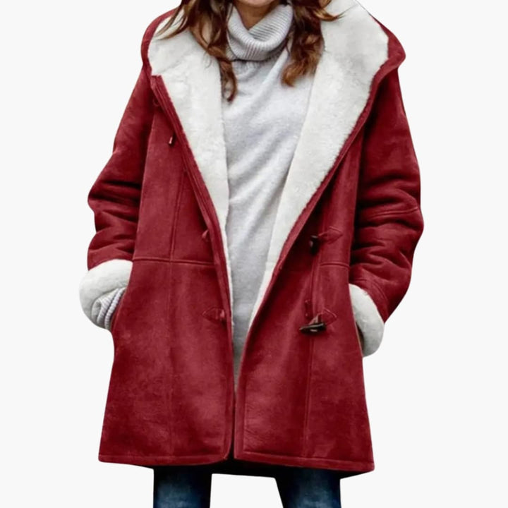 Cappotto con Cappuccio da Donna – Stile con Chiusura a Toggle