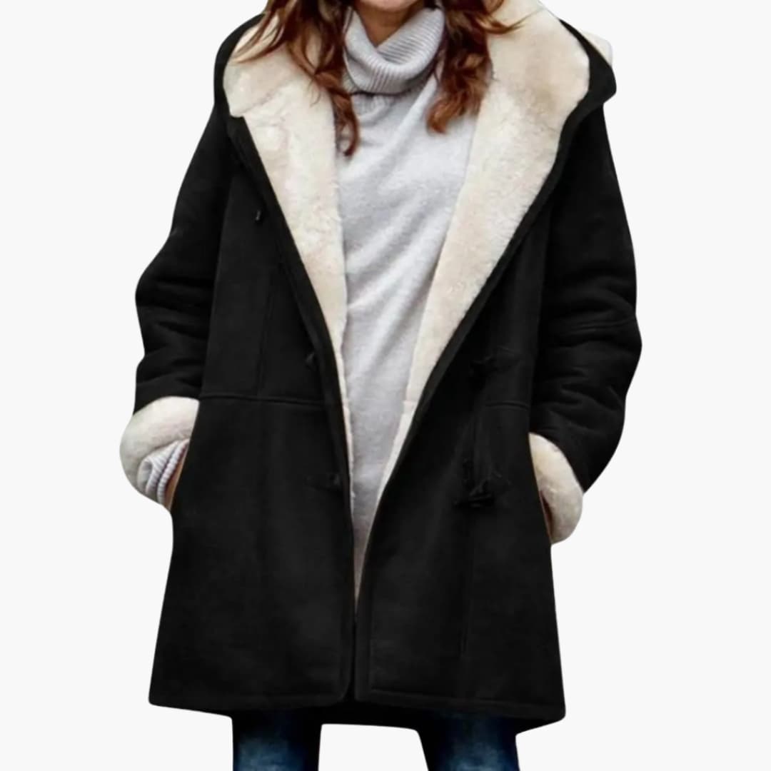 Cappotto con Cappuccio da Donna – Stile con Chiusura a Toggle