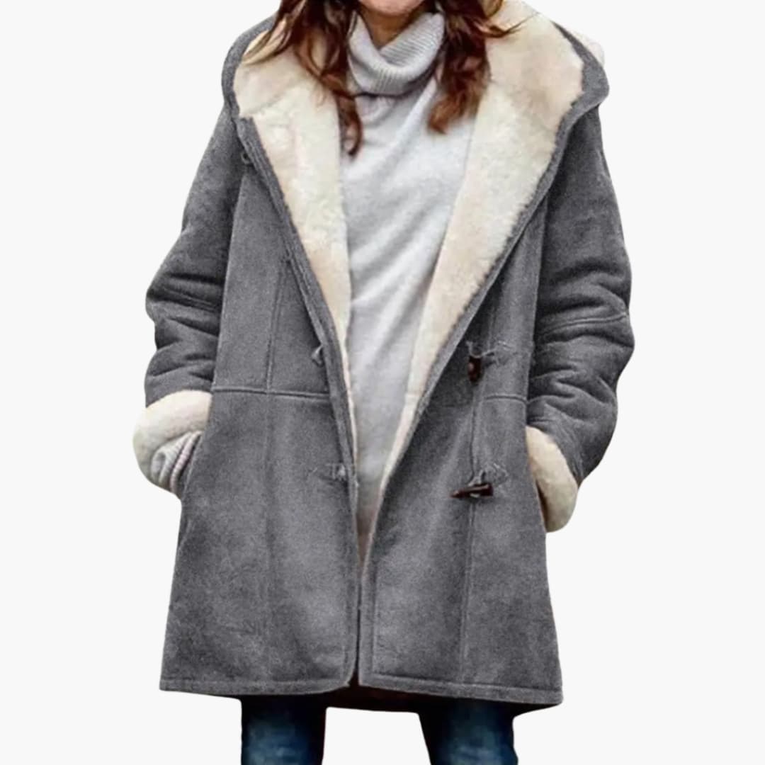 Cappotto con Cappuccio da Donna – Stile con Chiusura a Toggle