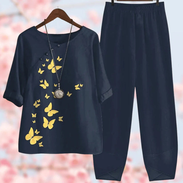 Set due pezzi con fiori vintage