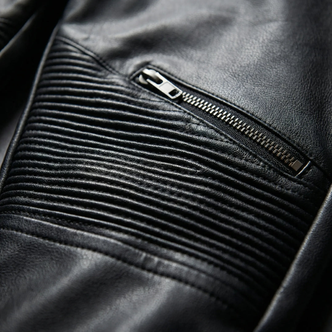 Darklyn - Pantaloni da motociclista slim fit in similpelle