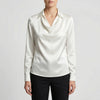 Blusa Collo a Cascata Manica Lunga