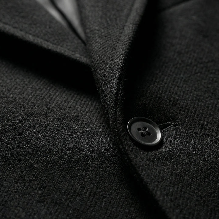 Drossfeld - Cappotto lungo monopetto da uomo