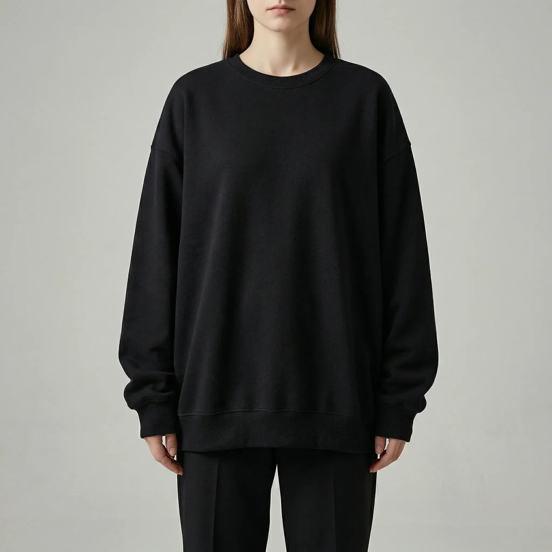 Drovex - Maglione girocollo oversize con spalle scese