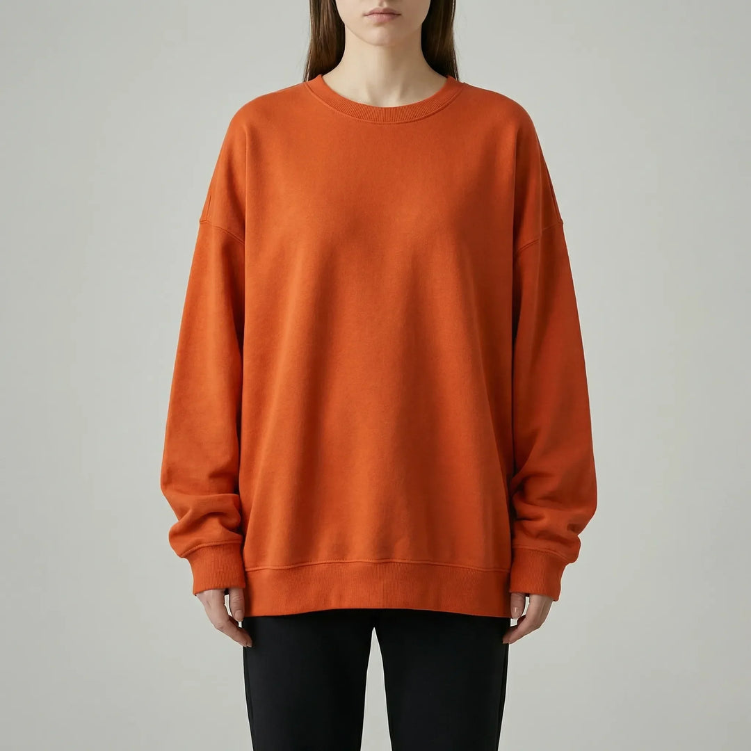 Drovex - Maglione girocollo oversize con spalle scese