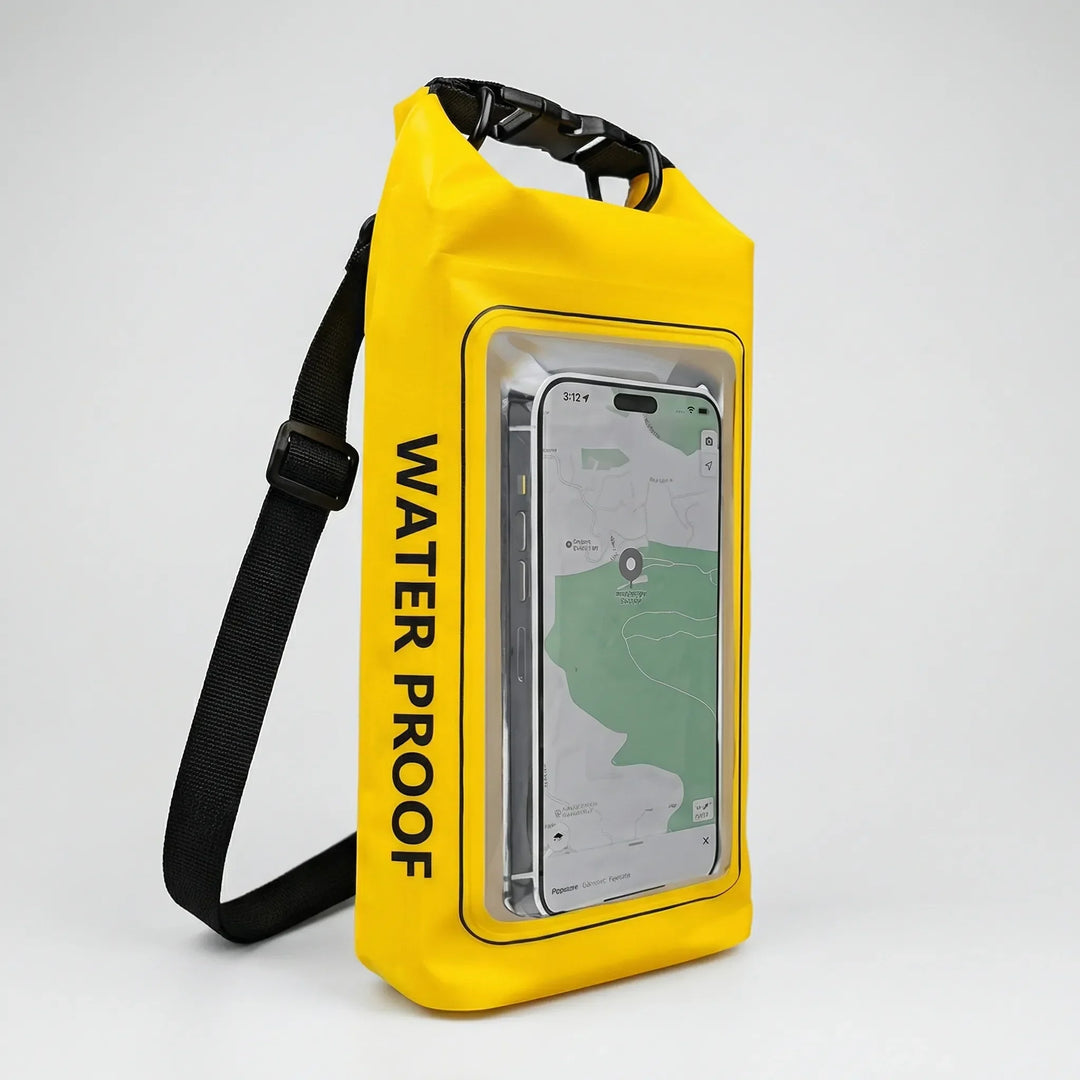 Dryventure - Borsa impermeabile con chiusura arrotolabile e finestra per cellulare