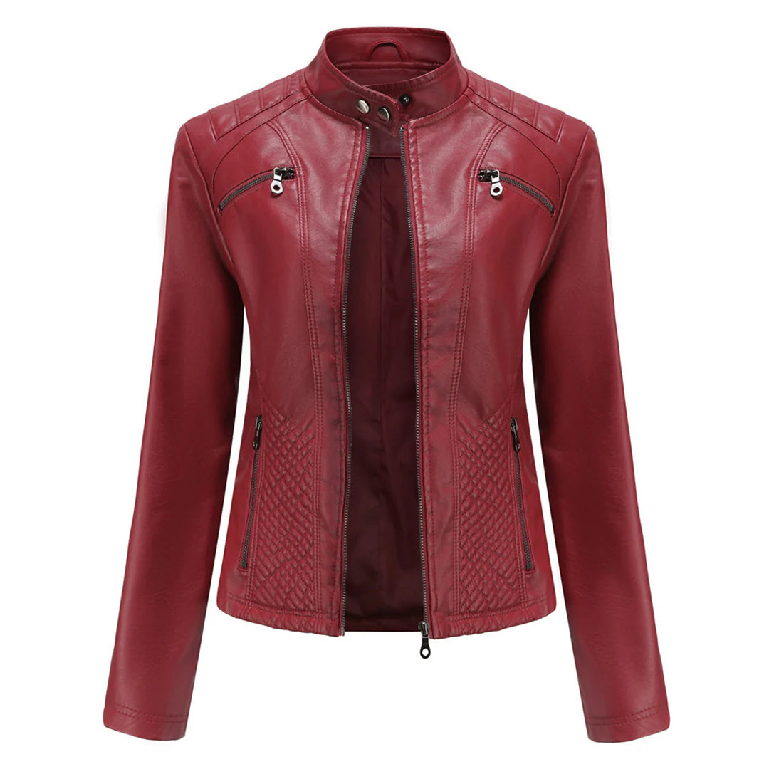 Giacca da donna elegante in ecopelle