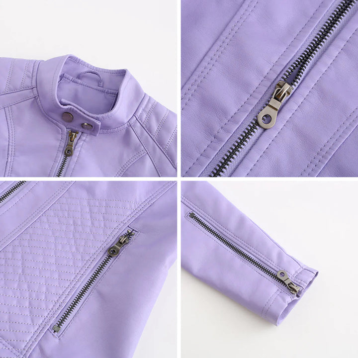 Giacca da donna elegante in ecopelle