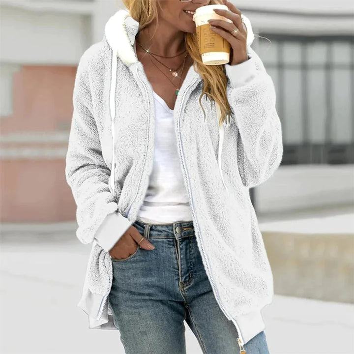 Zoe - Chaqueta de Forro Polar con Capucha para Mujer