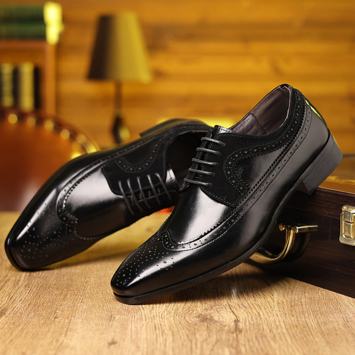 Elegantes zapatos de hombre de cuero de trabajo