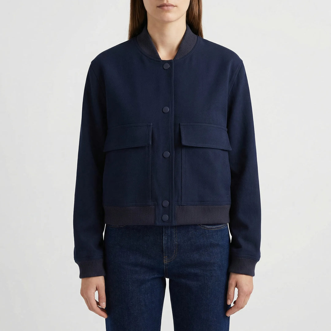 Faunelle - Giacca bomber corta casual da donna