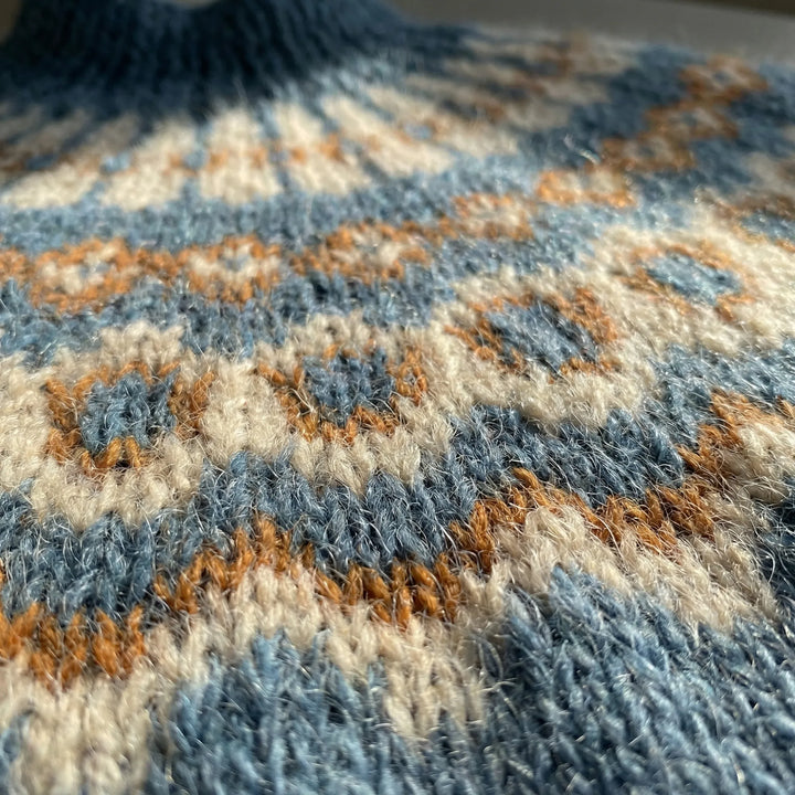 Fjelora - Maglione pullover con motivo nordico Fair Isle