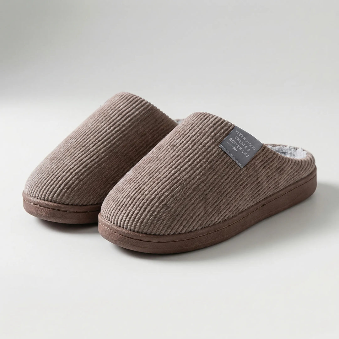 Fluforo - Pantofole da interno foderate in morbido peluche