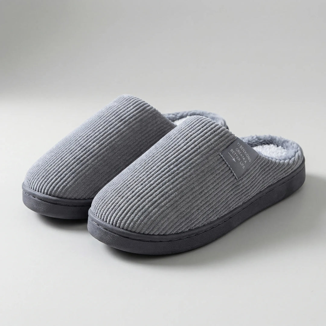 Fluforo - Pantofole da interno foderate in morbido peluche