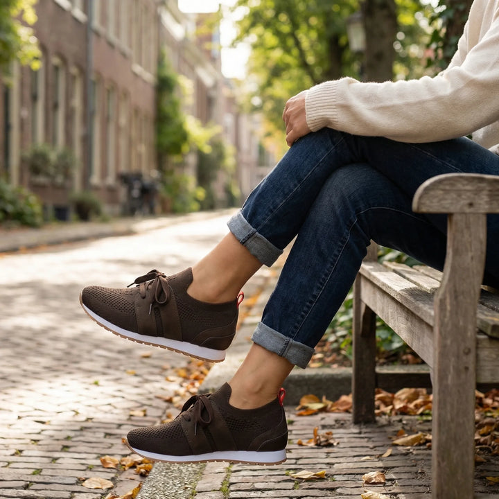 Fluxera - Sneaker casual con tomaia in mesh e allacciatura