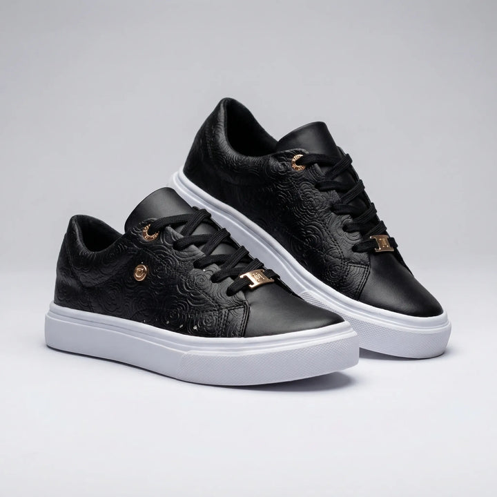Glemsol - Sneaker stringata con plateau in rilievo