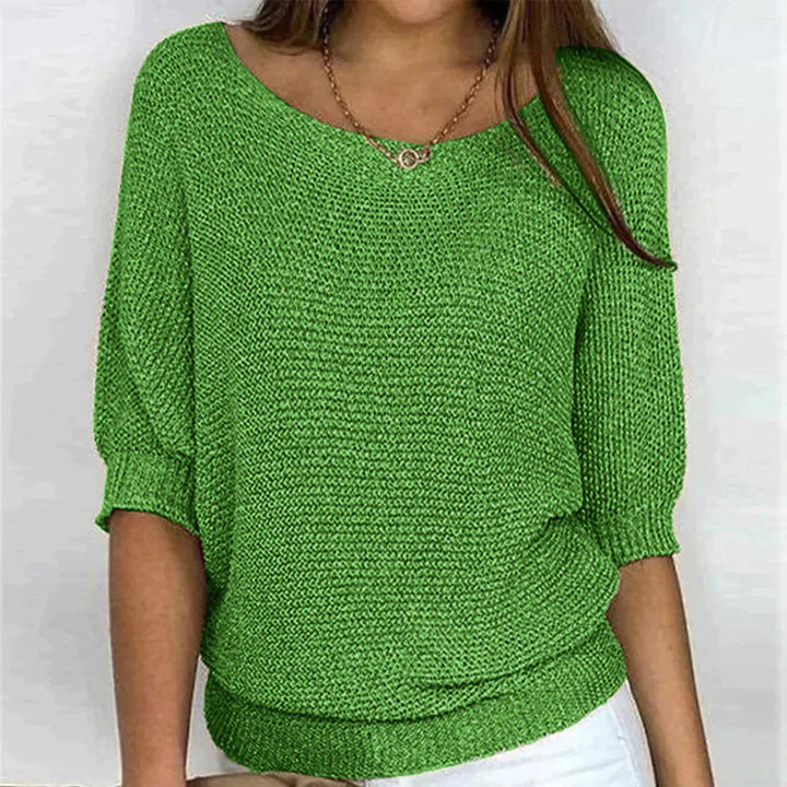 Maglione Oversize Casual Unito per Donna