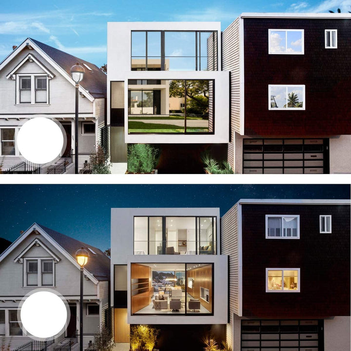 Película para ventanas con privacidad unidireccional