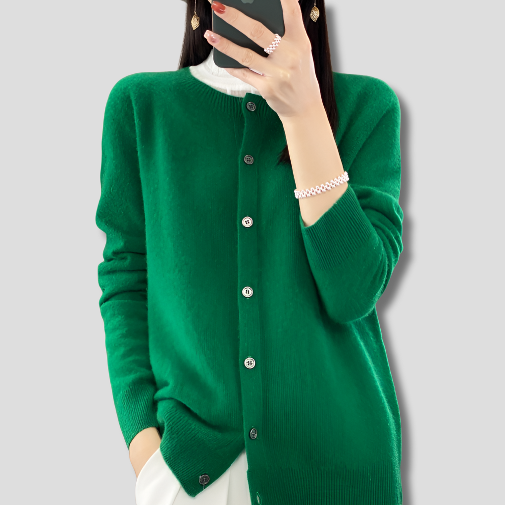 Cardigan con scollo a V da donna