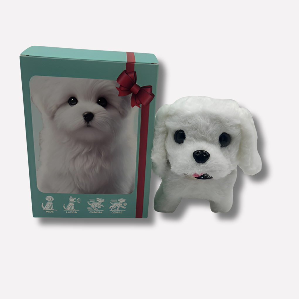 Cucciolo di peluche iperrealistico