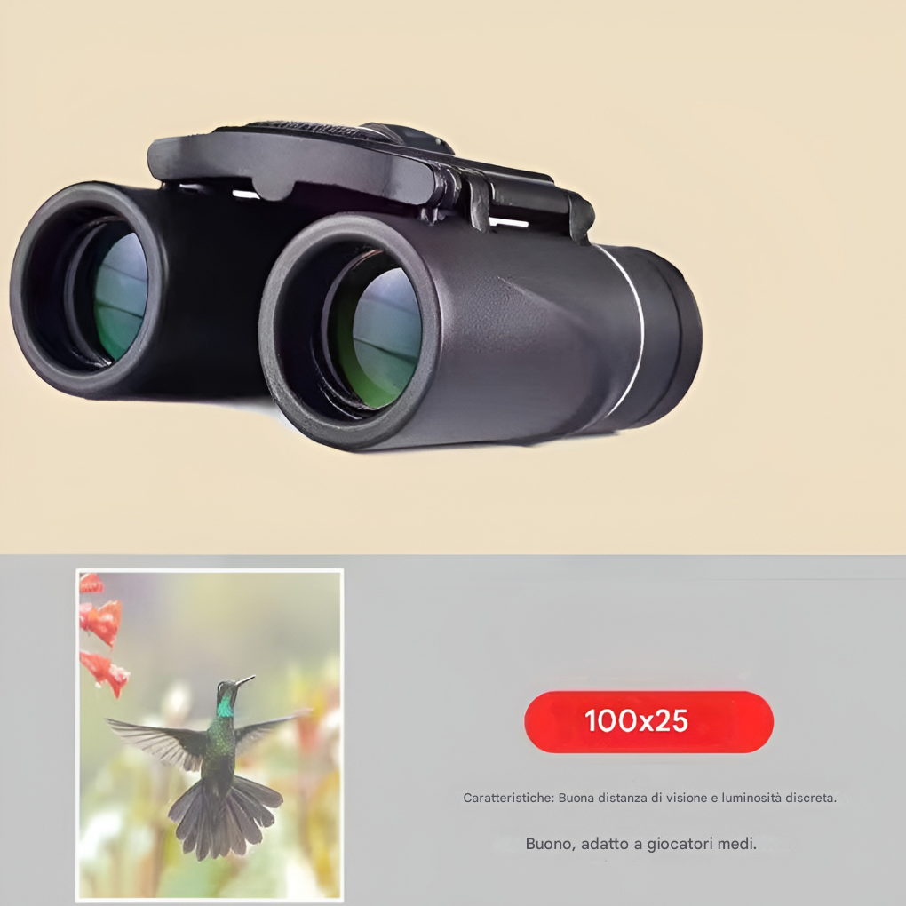 Binocolo HD 100 x 25