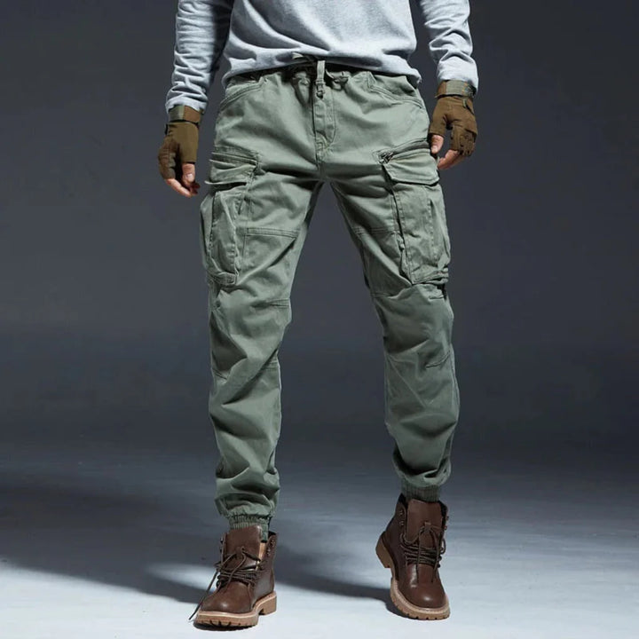 Men's multi-pocket work trousers