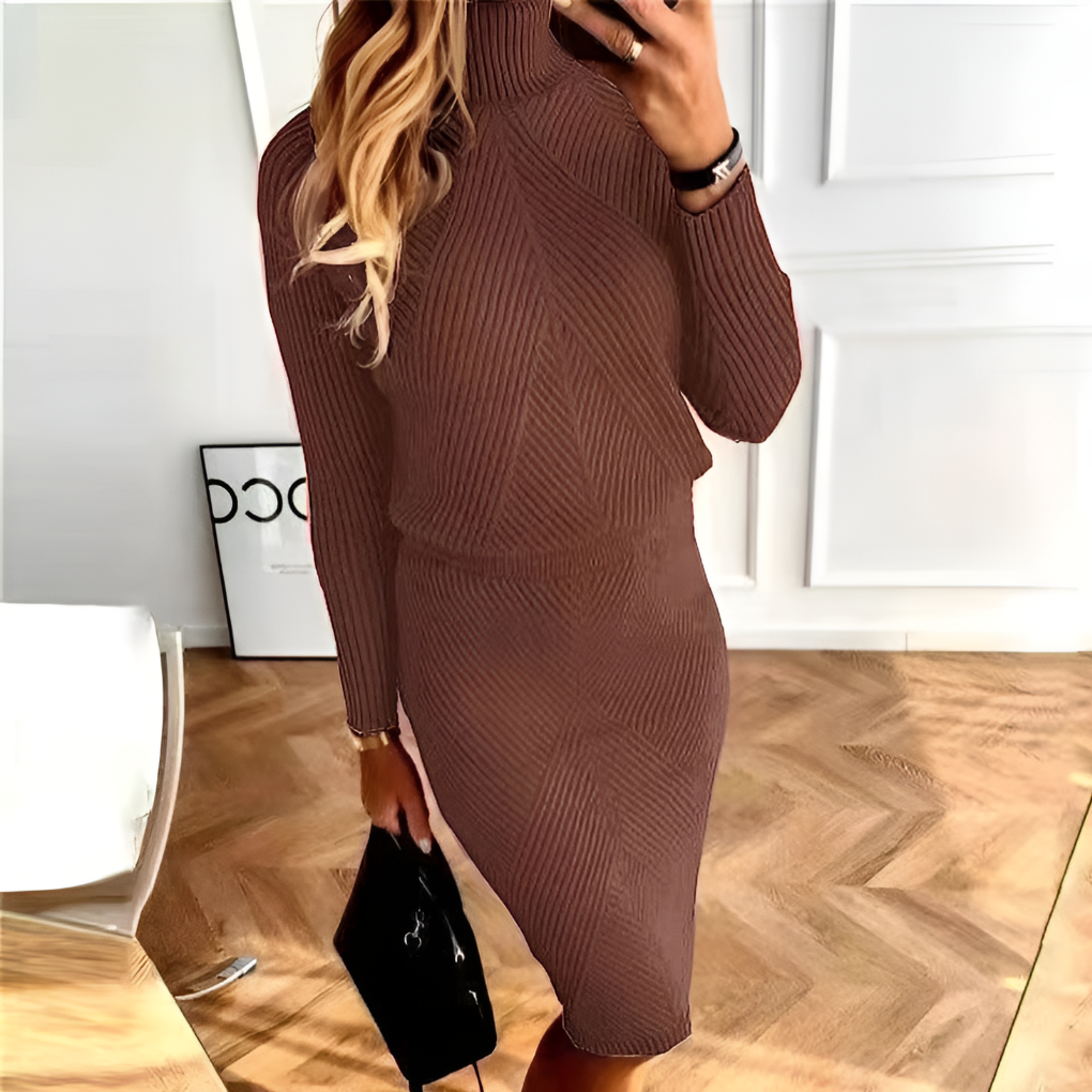 Abito pullover in maglia da donna
