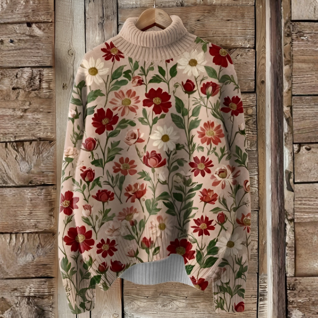 Arte natalizia vintage - Maglione a collo alto