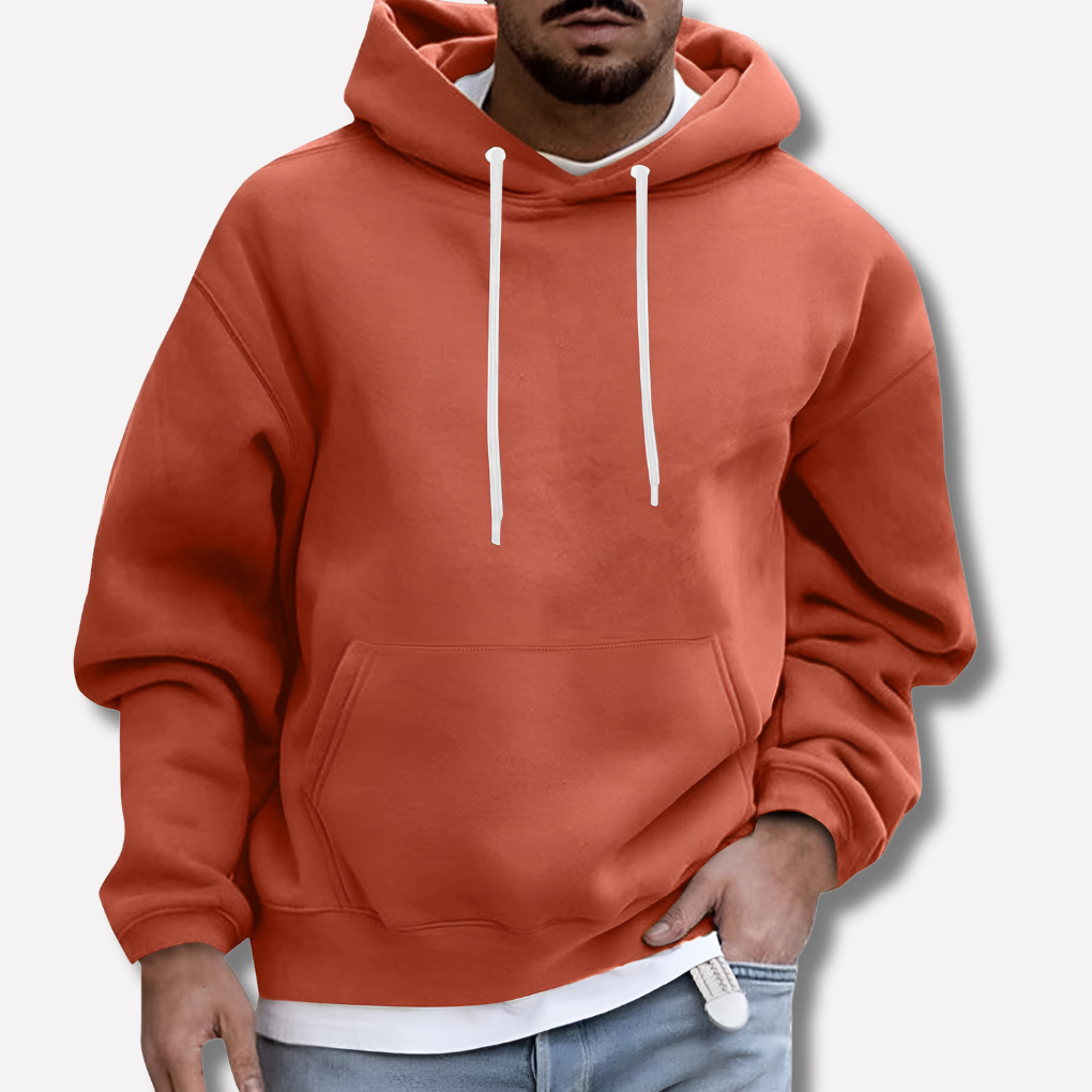 Felpa con cappuccio da uomo con tasche