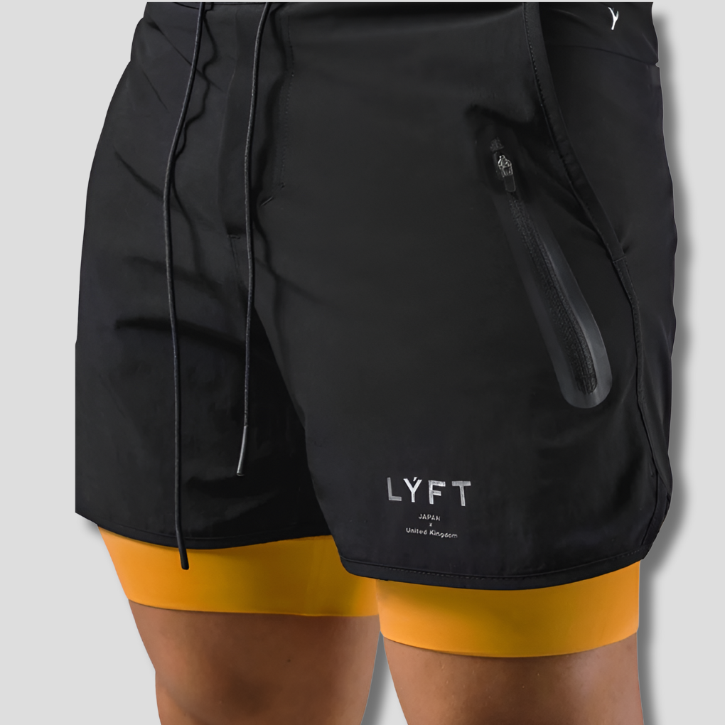 Pantaloni sportivi 2 in 1 da uomo