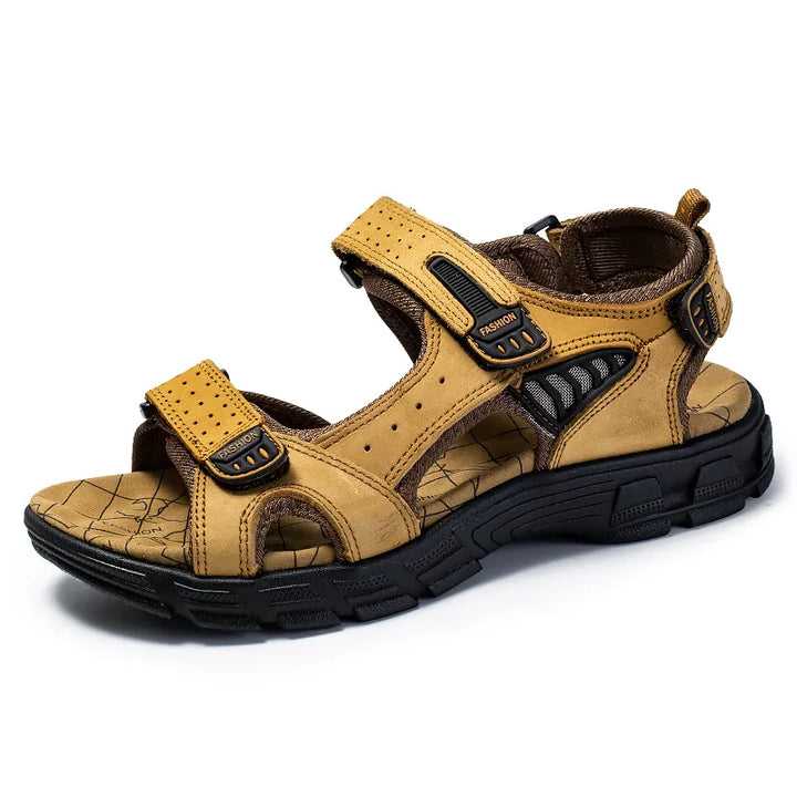 Orthopedic sandals with hook-and-loop fastener