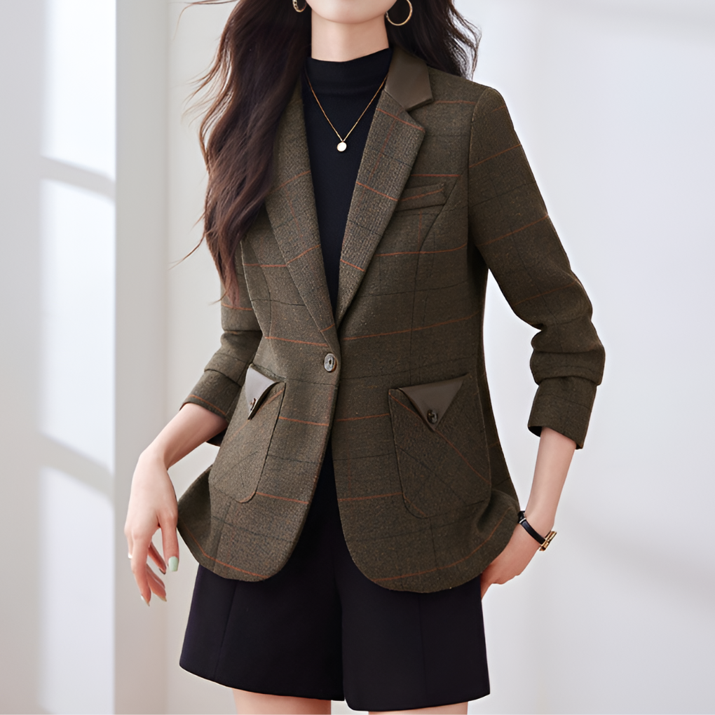Blazer monopetto di ispirazione coreana