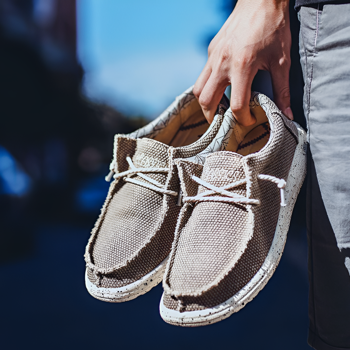 Mocassini casual ligeros de hombre sin cordones