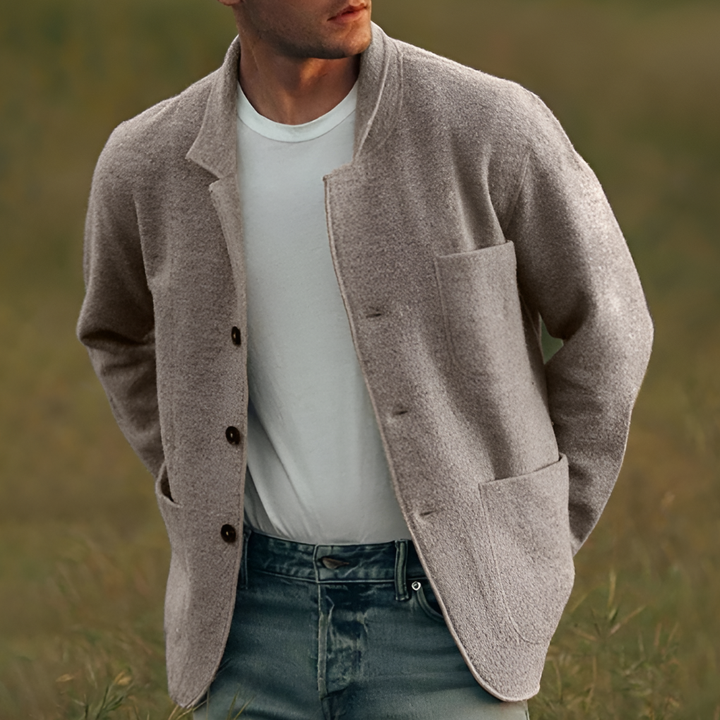 Blazer Casual a Quadri da Uomo