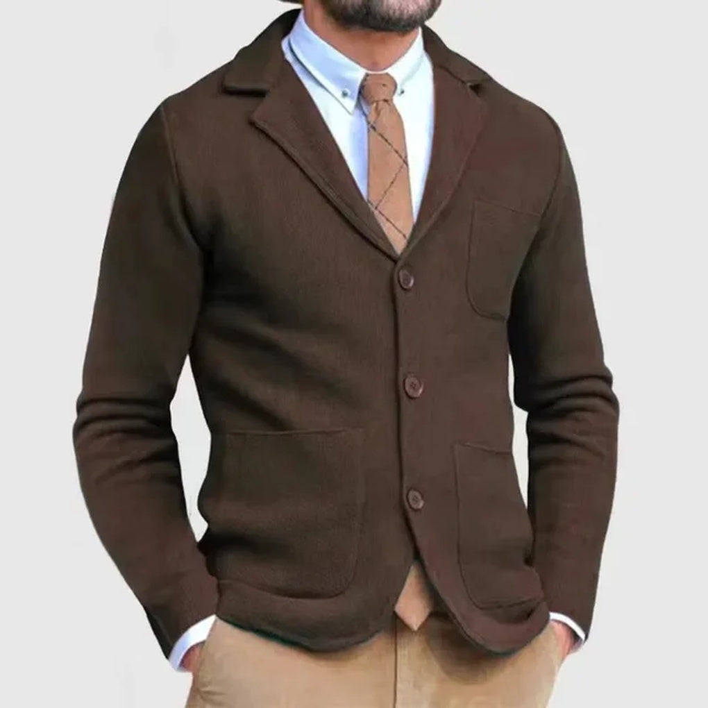 Blazer de punto para hombre