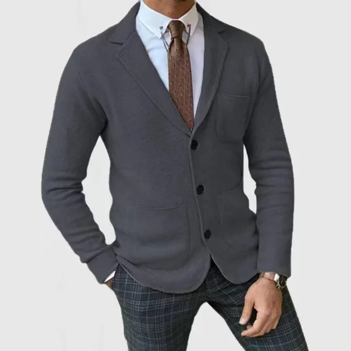 Blazer de punto para hombre