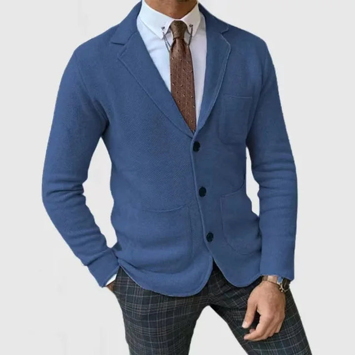 Blazer de punto para hombre