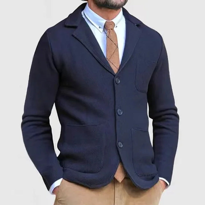 Blazer de punto para hombre